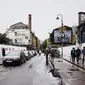 Slogan politik China jadi grafiti di Brick Lane, London, Inggris. (Dok. Instagram/yiqueart)