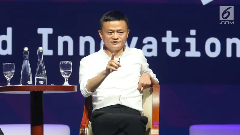 Jack Ma dikabarkan menghilang sejak membuat kesal Partai Komunis China karena mengkritik sistem regulasi keuangan negara pada 2020. Namun beberapa bulan terakhir kembali mulai terlihat di beberapa negara. (Liputan6.com/Angga Yuniar)