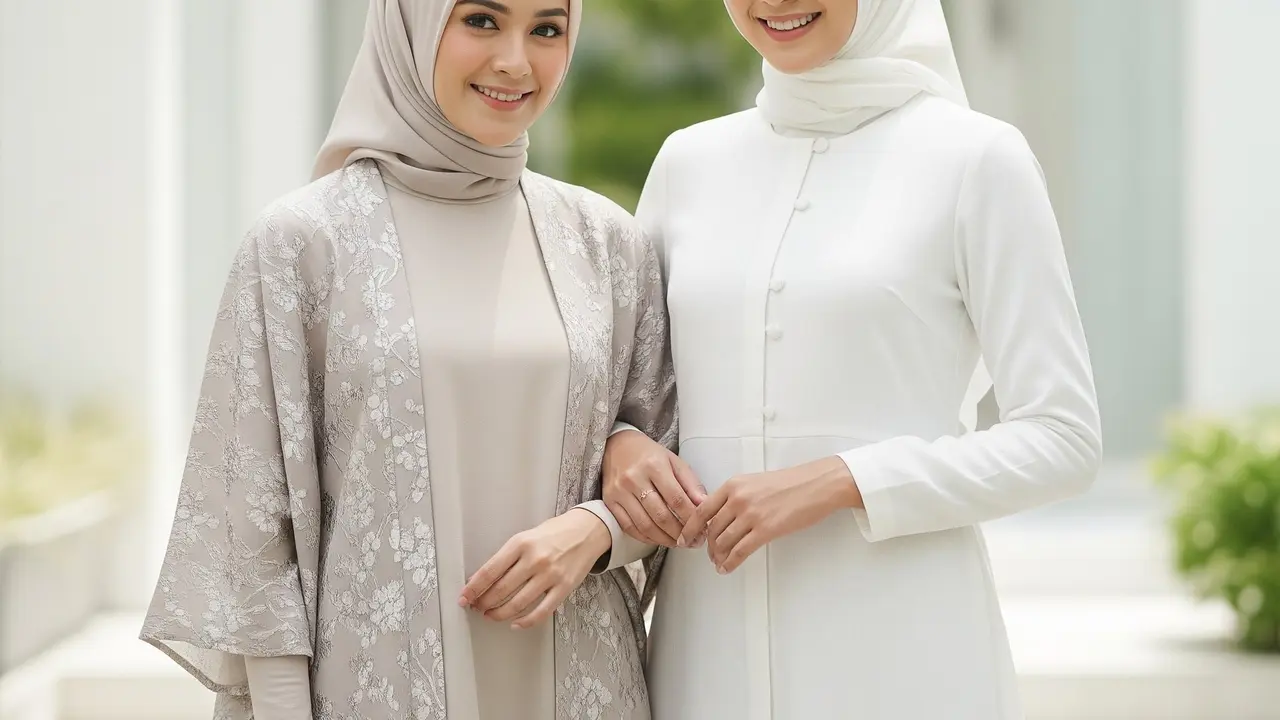 Dress Panjang Simple Elegan untuk Muslimah