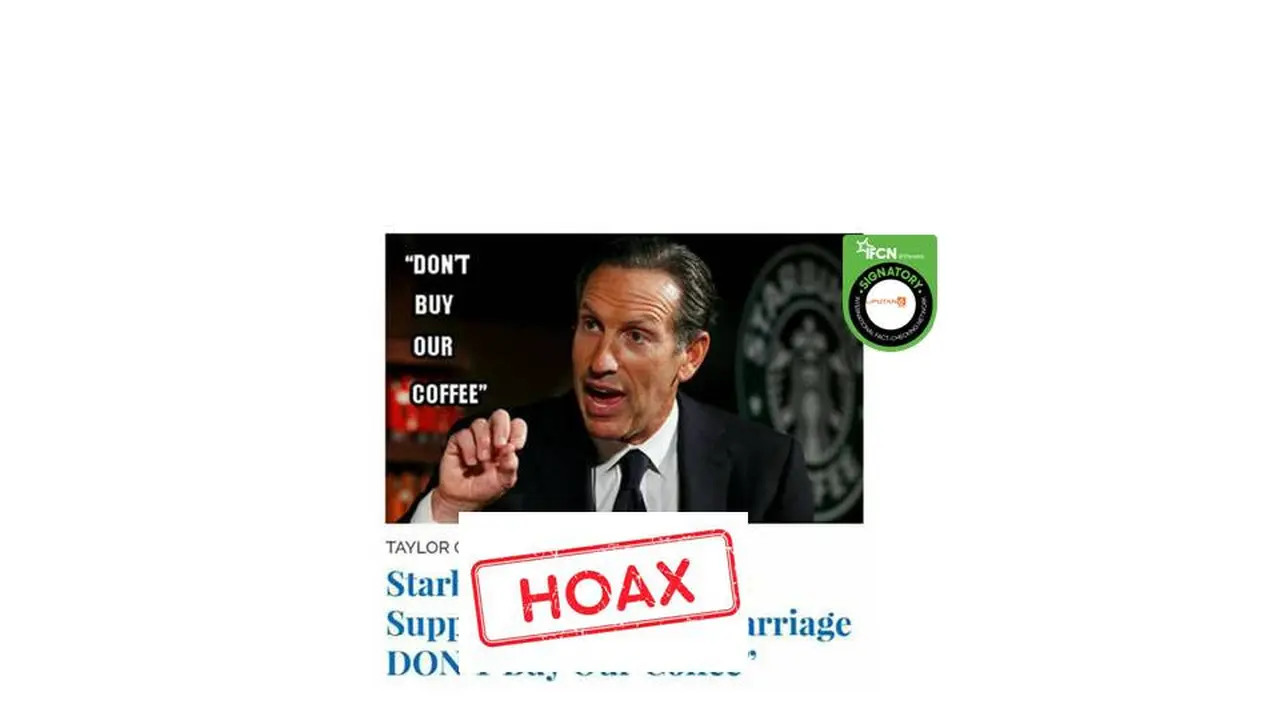 Cek fakta CEO Starbucks