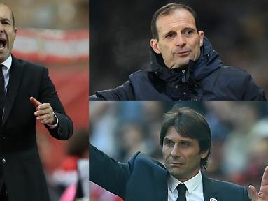 Nasib pelatih Real Madrid, Santiago Solari kini terancam. Rangkaian hasil negatif yang terus dialami oleh skuat Real Madrid di LaLiga penyebabnya. Berikut ini 7 kandidat pelatih yang akan menggantikan Solari di Real Madrid. (Kolase Foto AFP)