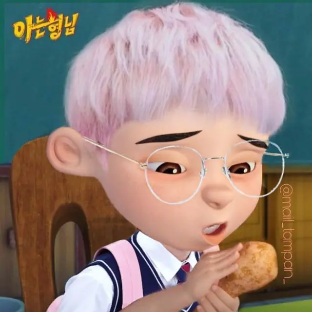 7 Editan Karakter Upin Ipin Jadi Mirip Seleb Korea Ini Makin Gemas