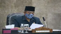 Walikota Cirebon Nashrudin Azis mengaku akan memperketat disiplin protokol kesehatan. Foto (Liputan6.com / Panji Prayitno)