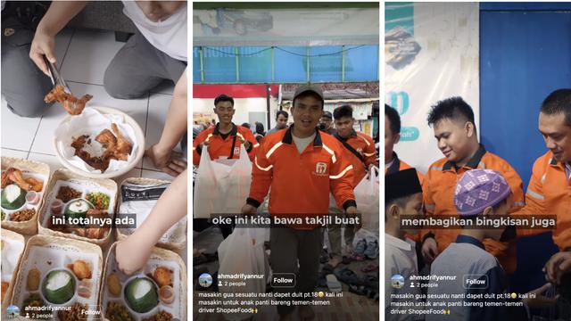Hangatnya Ramadan, Driver ShopeeFood Masak dan Berbagi untuk Anak Panti Asuhan