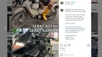 Berbagai hal bisa dijadikan Meme menarik, tidak terkecuali yang berkaitan dengan otomotif. (Instagram @gtr_abu)