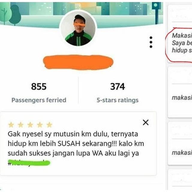 6 Komentar Lucu Penumpang Ojek Online Di Kolom Penilaian Ini Bikin Cengar Cengir Hot Liputan6 Com