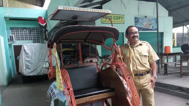 Becak Listrik Yogyakarta