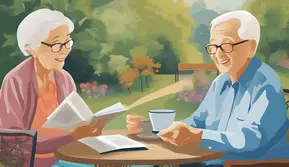(Ilustrasi Orang Lanjut Usia/Lansia/Kakek/Nenek by AI)