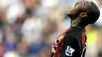 Manchester City's English forward Shaun Wright-Phillips reacts during an EPL football match against Wigan Athletic at the JJB Stadium in Wigan, on September 28, 2008. AFP PHOTO/ANDREW YATES