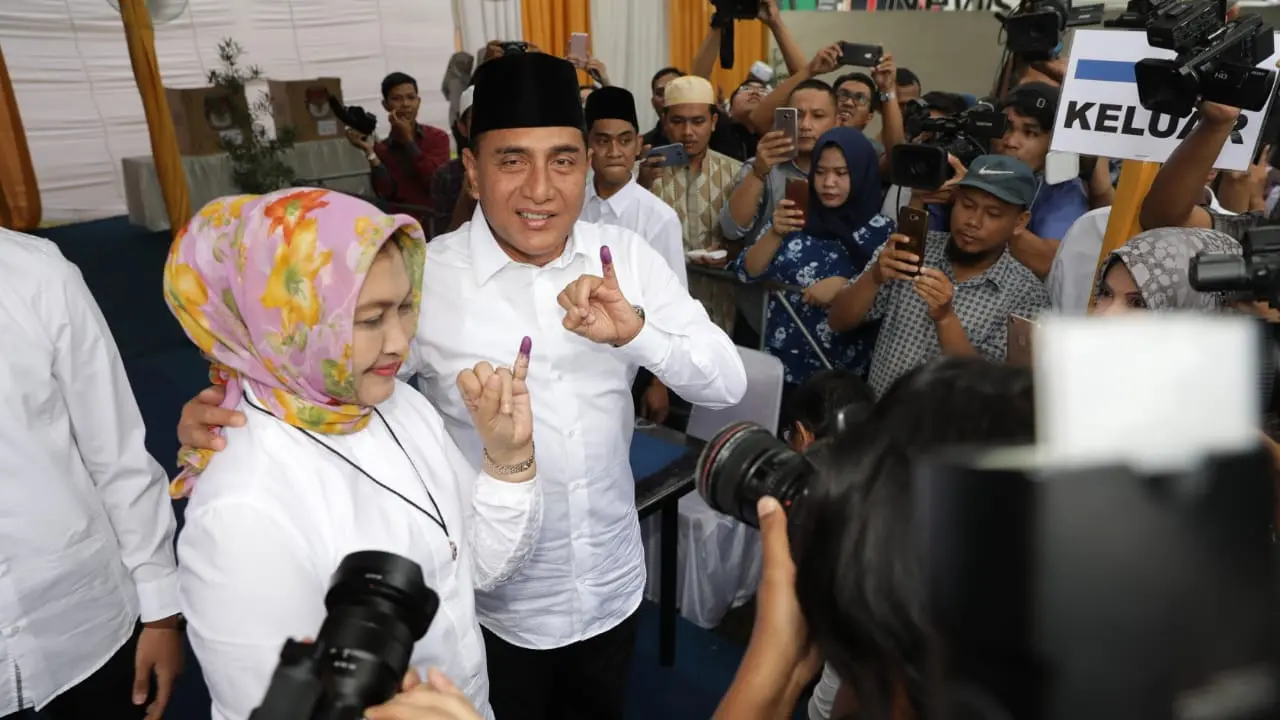Calon Gubernur Sumut nomor urut 1 Edy Rahmayadi. (Liputan6.com/Reza Efendi)