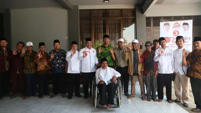 Cawagub Jawa Barat nomor urut tiga Ahmad Syaikhu kampanye di Kabupaten Bandung