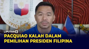 Petinju Filipina Manny Pacquiao akui Kekalahan dalam Pemilihan Presiden