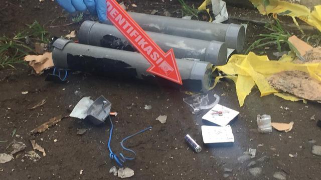 Sebuah bom palsu ditemukan di dekat markas Polres Cilacap. (dok Polda Jateng)