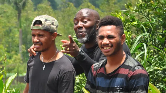 Jacksen F Tiago, Prisca Womsiwor, Yacob Sayuri.