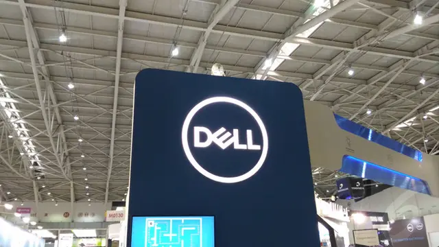 Papan Nama Booth Dell di Computex 2017. Liputan6.com/Mochamad Wahyu Hidayat