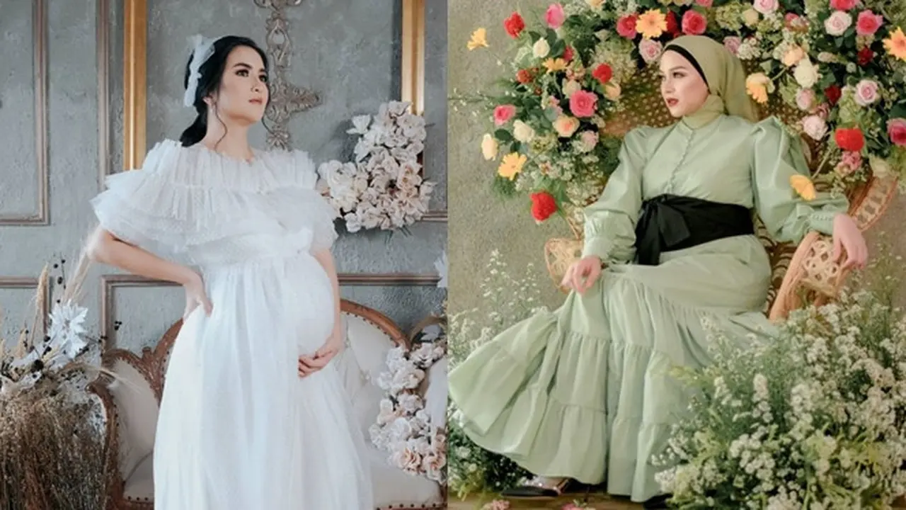 Gaya Maternity Shoot 6 Ratu FTV Tanah Air dengan Berbagai Tema, Menawan