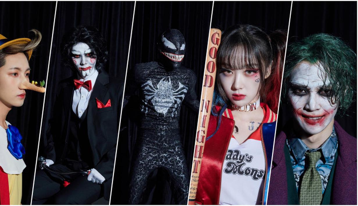 SM Entertainment tampil maksimal untuk menyambut Halloween di penghujung bulan Oktober ini. Siapa saja yang kostumnya mengejutkan? (Instagram @smtown)