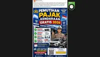 Cek Fakta: Hoaks Link Pendaftaran Pemutihan Pajak Kendaraan Gratis 2026