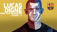 Lucas Digne resmi gabung Barcelona (Twitter FC Barcelona))