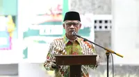 Ketua Umum Muhammadiyah Haedar Nashir. (Liputan6.com/Switzy Sabandar)