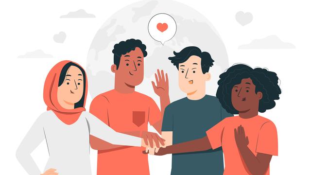 Ilustrasi solidaritas, kebersamaan