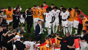 Kabar tersebut datang dari media Inggris, Sky Soprts, yang mengatakan bahwa mantan pelatih Kanda, John Herdman masuk ke dalam bursa calon nahkoda baru Timnas Indonesia. (AFP/Antonin Thuillier)