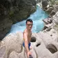 Christian Sugiono di air terjun Waimarang di Sumba Timur (Dok.Instagram/@csugiono/https://www.instagram.com/p/Byj2DDEBn3l/komarudin)