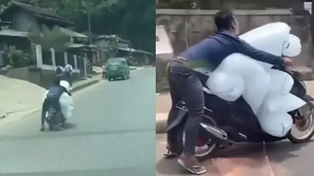 10 Potret Nyeleneh Orang Jualan Es Batu, Laku Enggak Laku Tetap Cair