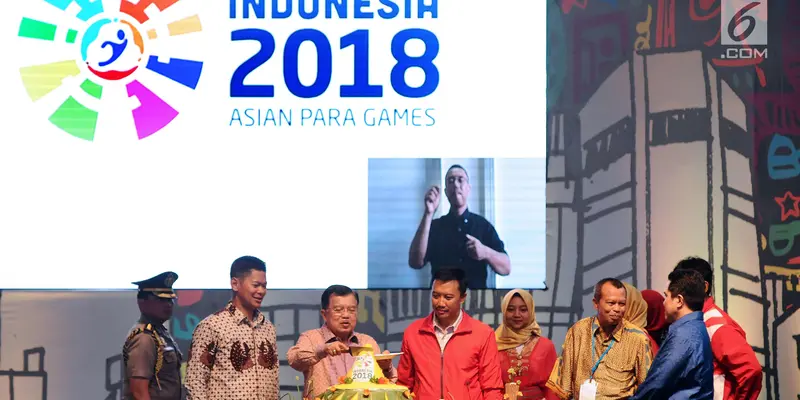 Wapres JK Resmikan Hitung Mundur Asian Para Games 2018