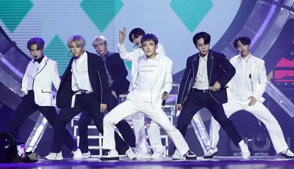 Ateez di Istora Senayan Jakarta, Jumat (20/9/2019). (Bambang E. Ros/Fimela.com)