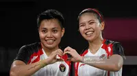 Potret Greysia Polii dan Apriyani Rahayu. (Sumber: Instagram.com/kevinbadminton_)