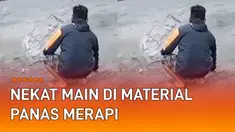 Aksi berikut tidak untuk ditiru. Sebuah video viral merekam sejumlah orang bermain di pasir. Namun pasir tersebut bukan pasir biasa.