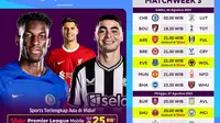 Jadwal Live Streaming Liga Inggris 2023/2024 Matchweek 3 di Vidio