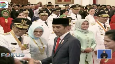 Prosesi pelantikan dilakukan dengan pembacaan sumpah jabatan yang dipimpin langsung oleh Presiden Jokowi.