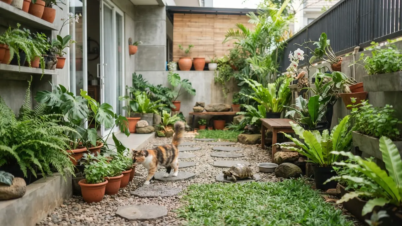 Ide Taman Rumah Ramah Hewan Peliharaan Tanpa Mengurangi Ruang Gerak