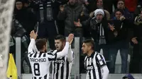 Selebrasi Pemain Juventus (REUTERS/Alessandro Bianchi)