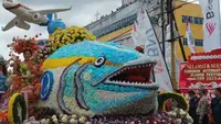 Tournament of Flower (ToF) yang digelar di Kota Tomohon, Sulut, Sabtu (12/8/2023).