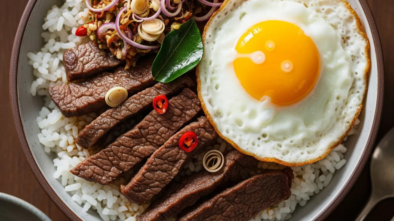 Resep Rice Bowl Daging Kurban Sambal Matah (Image by Gemini AI)