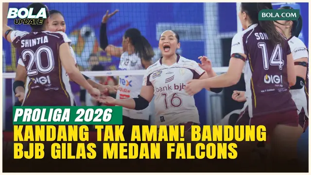 Terlalu Perkasa! Bandung BJB Tandamata Bungkam Medan Falcons 3-0