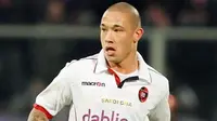 Gelandang internasional Belgia keturunan Indonesia, Radja Nainggolan, bermain untuk Cagliari.