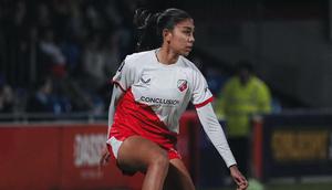 Aksi Claudia Scheunemann di FC Utrecht Vrouwen di musim 2025/2026. (Instagram Claudia Scheunemann)