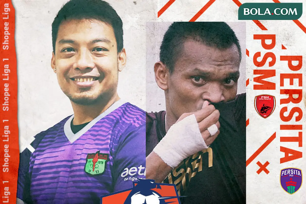 Persita Tangerang Vs PSM Makassar - Duel Pemain