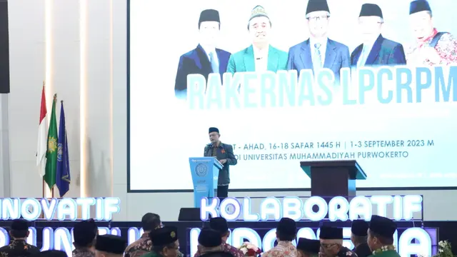 Rakernas Lembaga Pengembangan Cabang Ranting dan Pembinaan Masjid (LPCR-PM) Pimpinan Pusat Muhammadiyah diselenggarakan di Universitas Muhammadiyah Purwokerto (UMP). (Foto: Liputan6.com/UMP)
