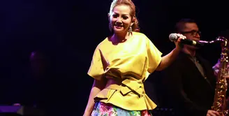 Penyanyi dangdut Kristina masih menyandang status 'single' setelah lama cerai dari politisi Al Amin Nasution. (Deki Prayoga/Bintang.com)