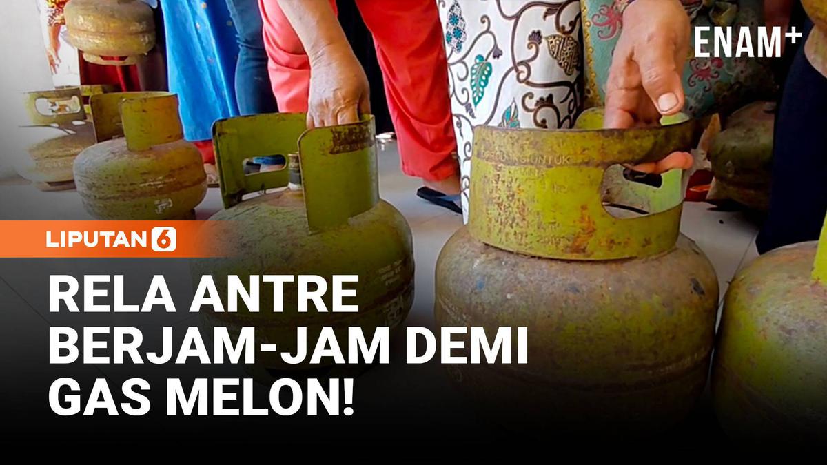 LPG Langka, Warga Jember Rela Antre Berjam Jam Demi Gas Melon