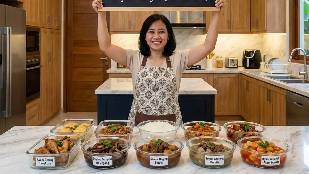 Menunjukkan menu sahur catering (Gemini AI)