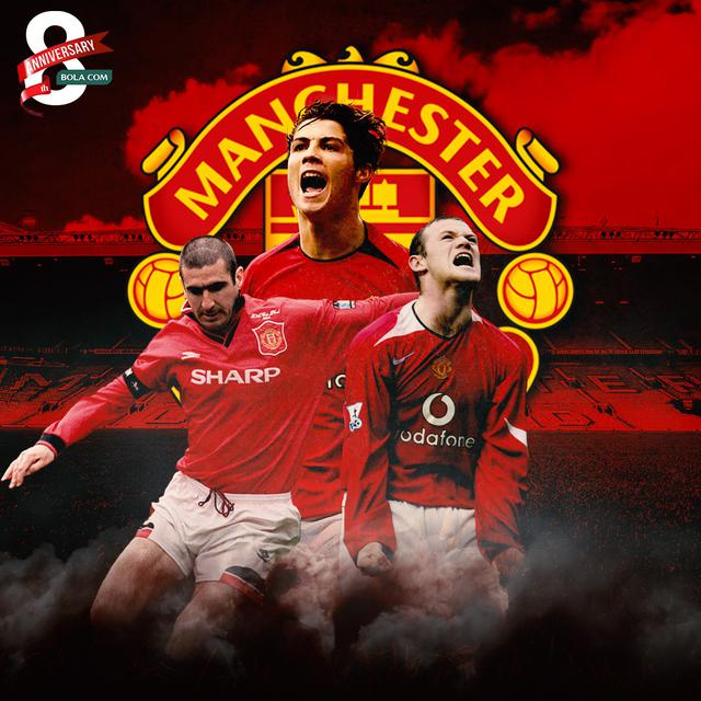 Manchester United - Wayne Rooney, Cristiano Ronaldo, Eric Cantona