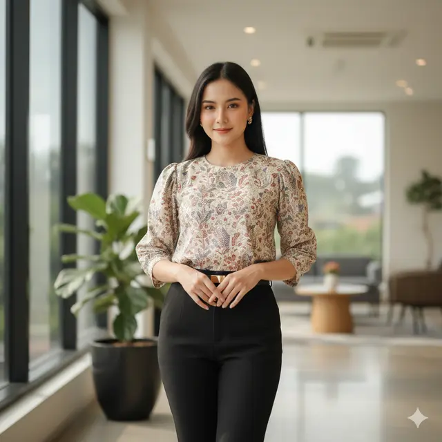 Model Atasan Batik Buat Kerja untuk Wanita Karir