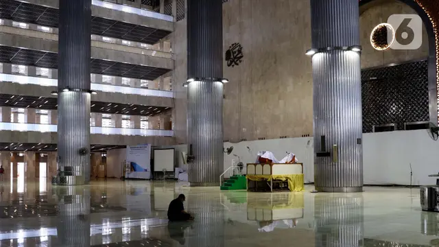 FOTO: Suasana Hari Pertama Ramadan 1441 H di Masjid Istiqlal Saat Pandemi Covid-19