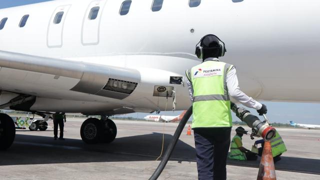 PT Pertamina (Persero) Marekting Operation Region (MOR) VII memastikan stok dan distribusi avtur sangat aman dan lancar.